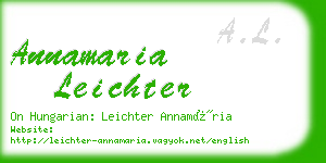 annamaria leichter business card